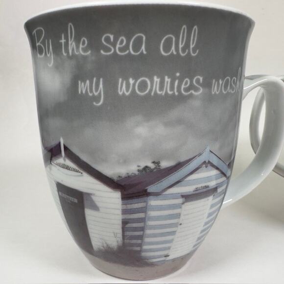 Creative Tops, By The Sea Coffee Mugs/Cups Set of 2 Beach Cottage Outdoors - Picture 13 of 14